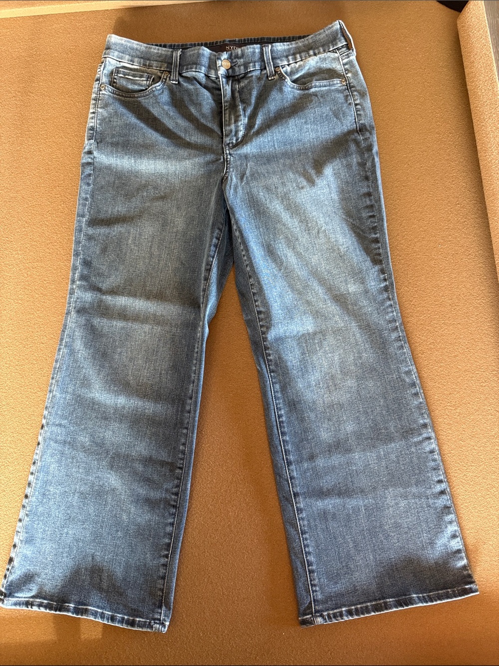 NYDJ Women's Wide-Leg Jeans in Light Blue Denim